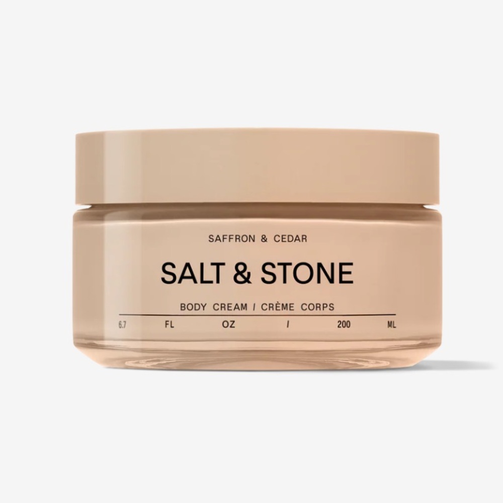 NIB Salt & Stone Body Cream - Saffron & Cedar
